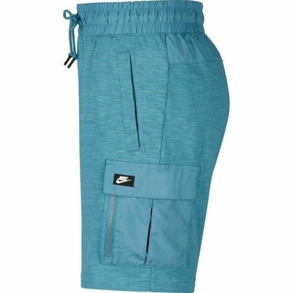 NIKE 7" Modern Essential Utility Cargo Shorts 20" Outseam in Turquiose Men's XXL - Picture 3 of 14